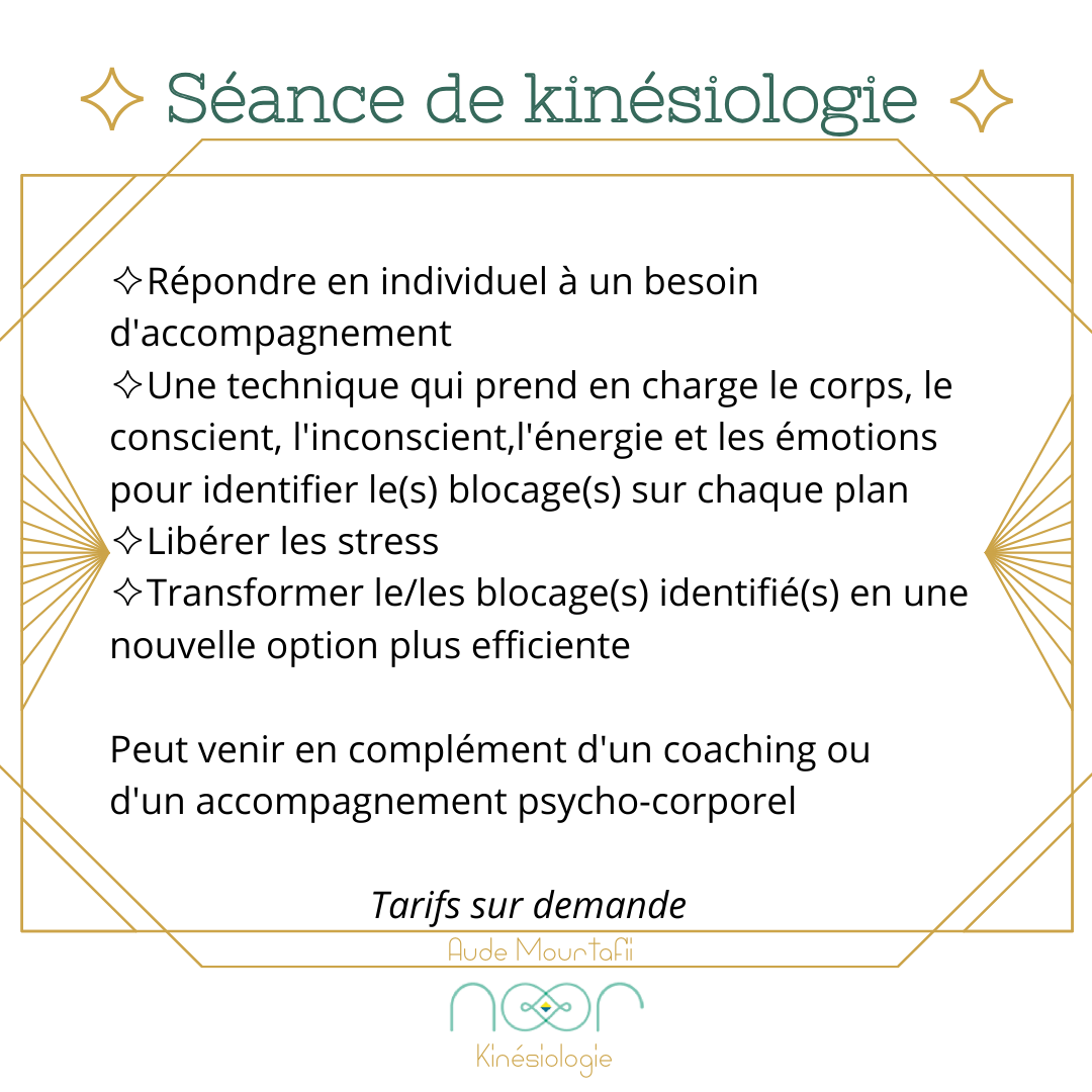 Séance de kinésiologie individuelle en entreprise